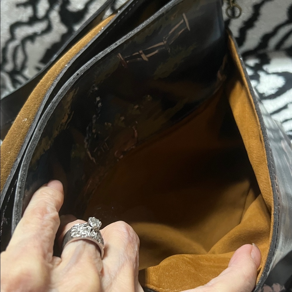 Patricia Nash Vintage Style Brown Leather Crossbody Bag - Picture 7 of 8